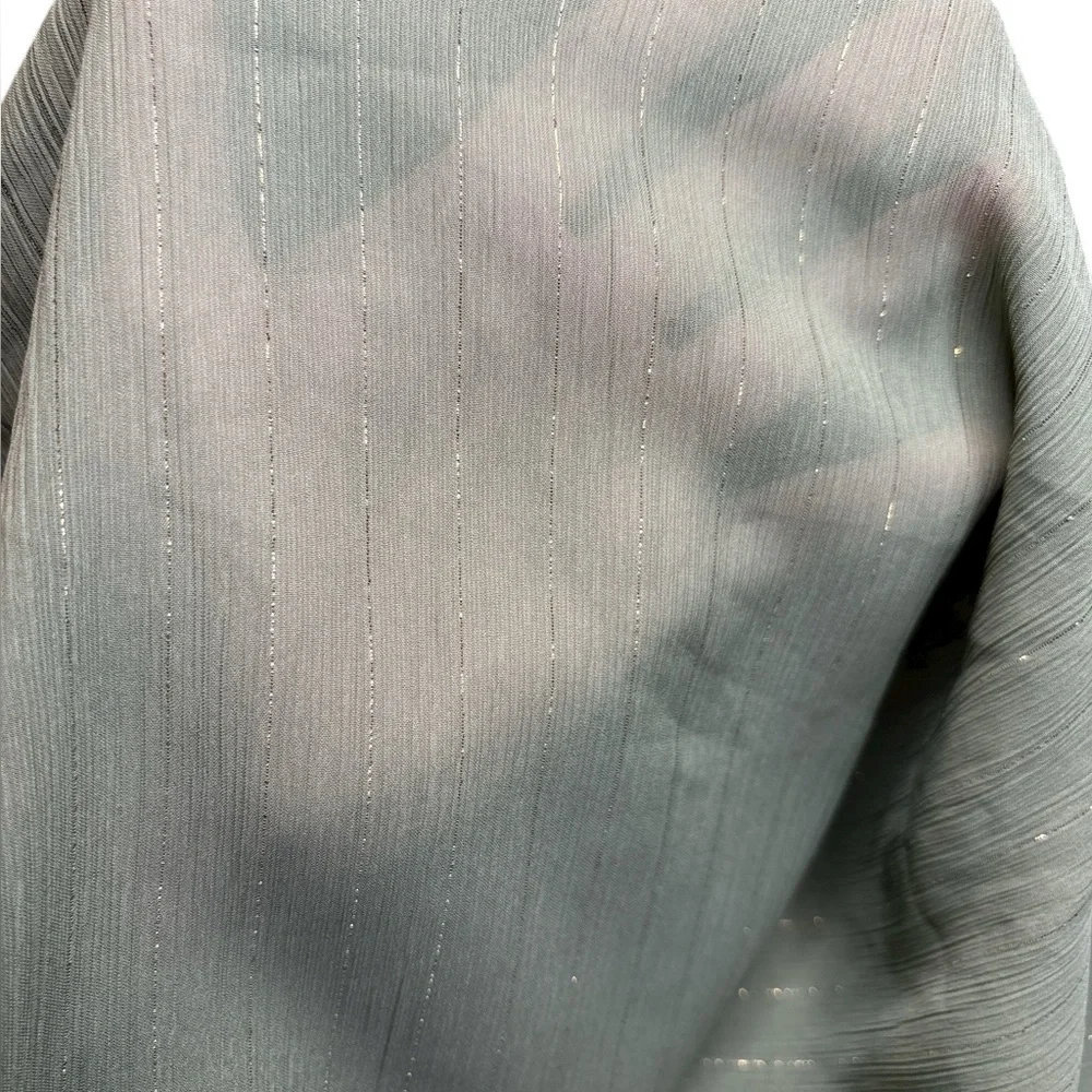Torrid Olive Green Sheer Women's Blouse 2X - Picture 6 of 6